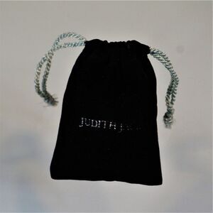 Judith Jack Vintage Dust Bag Jewelry Storage Black Velour Drawstring